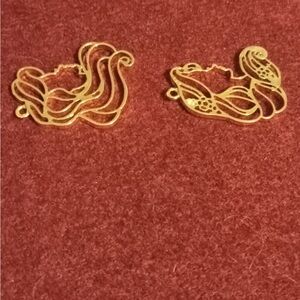 Gold Aurora bracelet charms